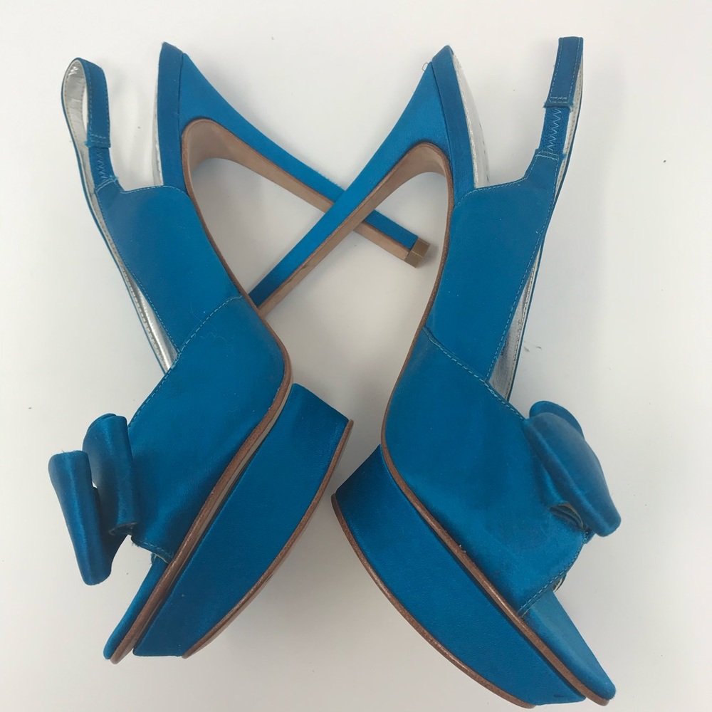 Satin Bow Heels - Picture 5 of 7